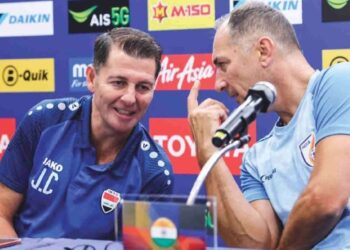 കി​ങ്സ് ക​പ്പ് ഫുട്ബാളിൽ ഇ​ന്ന് ഇ​ന്ത്യ-​ഇ​റാ​ഖ് മ​ത്സ​രം നാ​യ​ക​നി​ല്ലാ​തെ രാ​ജാ​വാ​കാ​ൻ