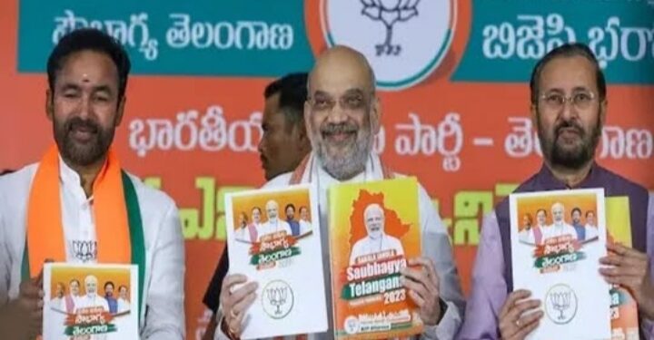 തെലങ്കാനയില് പ്രകടനപത്രിക പുറത്തിറക്കി ബിജെപി