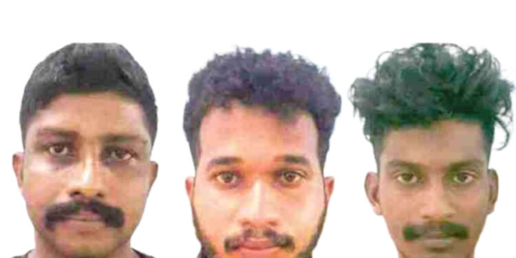 യുവാവിനെ തട്ടികൊണ്ടുപോയി മർദിച്ച് മൊബൈലും പണവും തട്ടിയെടുത്തവര്‍ പിടിയില്‍