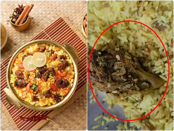 ചിക്കൻ ബിരിയാണിയിൽ; പീസിന് പകരം കോഴിത്തല