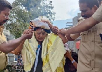 നൂറാം വയസ്സിൽ കന്നിമല ചവിട്ടി; പാറുക്കുട്ടിയമ്മ