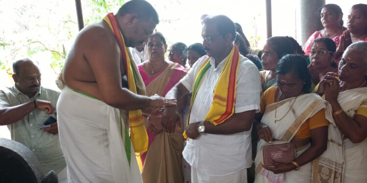 ശിവഗിരി തീർത്ഥാടന പദയാത്രയ്ക്ക് മുന്നോടിയായി; പീതാംബരദീക്ഷ ചടങ്ങു നടന്നു