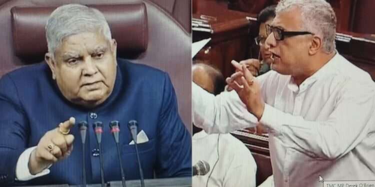 ലോക്സഭയിലെ സുരക്ഷാ വീഴ്ചയെച്ചൊല്ലിയുണ്ടായ ബഹളത്തിനിടെ രാജ്യസഭാ ചെയര്‍മാനുമായി തര്‍ക്കിച്ച; തൃണമൂല്‍ കോണ്‍ഗ്രസ് എംപി ഡെറക് ഒബ്രിയാന് സസ്‌പെന്‍ഷന്‍