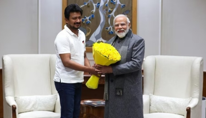 ഉദയനിധി സ്റ്റാലിൻ പ്രധാനമന്ത്രിയുമായി കൂടിക്കാഴ്ച നടത്തി; തമിഴ്‌നാട്ടിലെ വെള്ളപ്പൊക്ക ദുരിതാശ്വാസത്തിന് ഫണ്ട് തേടി