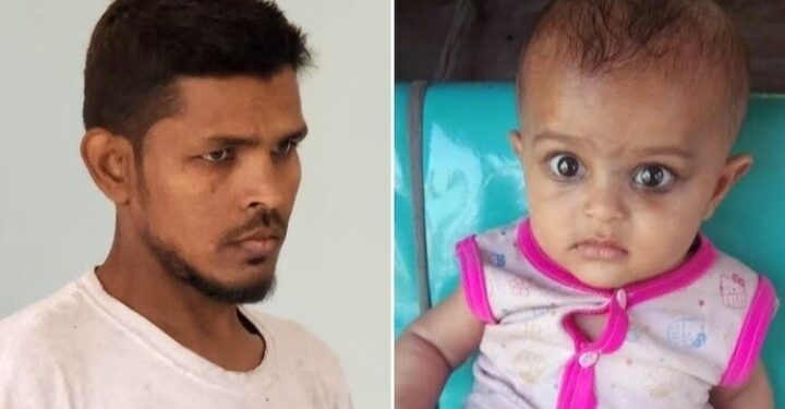 അഞ്ച് മാസം പ്രായമുള്ള സ്വന്തം കുഞ്ഞിനെ കഴുത്ത് ഞെരിച്ച് കൊലപ്പെടുത്തി: പിതാവ്