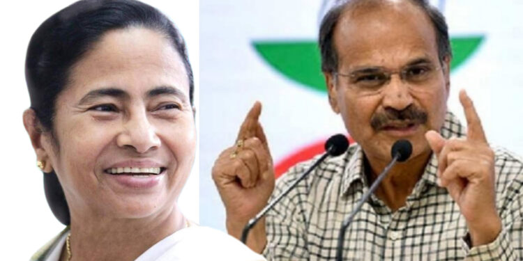 മമത ബാനർജി ബിജെപിയെ ഭയന്ന് നിലപാടുകൾ മാറ്റിപ്പറയുകയാണെന്ന്; പശ്ചിമ ബംഗാൾ കോൺഗ്രസ് അധ്യക്ഷൻ അധീർ രഞ്ജൻ ചൗധരി