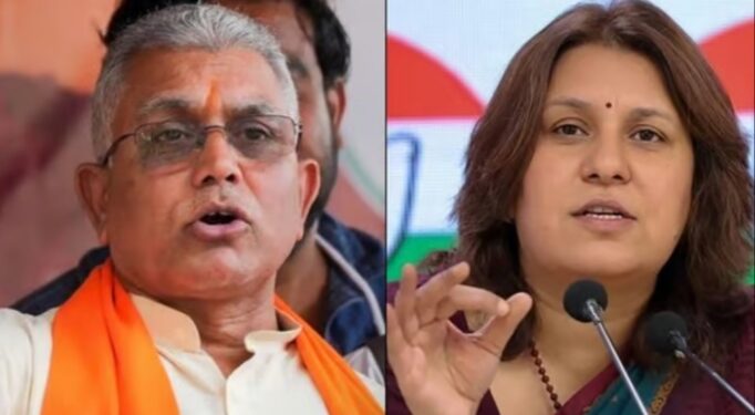 കോൺഗ്രസ് നേതാവ് സുപ്രിയ ശ്രിനേതിനും’ ബിജെപി നേതാവ് ദിലീപ് ഘോഷിനും: തെരഞ്ഞെടുപ്പ് കമ്മിഷന്‍റെ നോട്ടീസ്