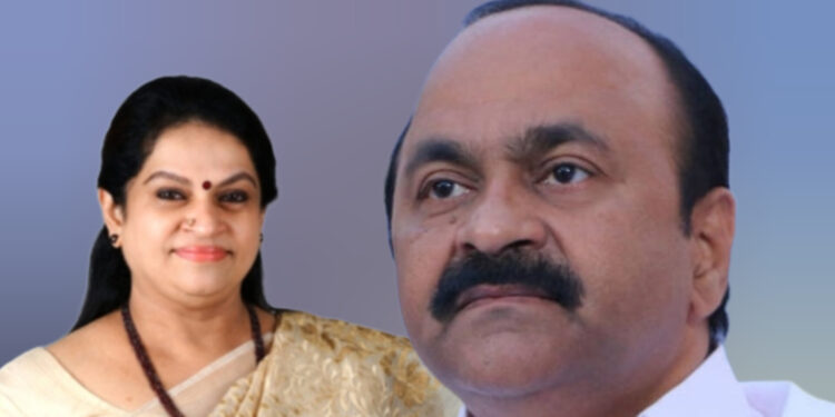 പത്മജാ വേണുഗോപാൽ ബിജെപിയിൽ പോയതിൽ സിപിഎമ്മിനും പങ്കുണ്ട്’ ഇടനിലക്കാരനായത് ഐപിഎസ് ഉദ്യോഗസ്ഥൻ; വി ഡി സതീശൻ