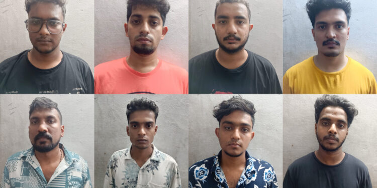 വീട് കയറി ആക്രമണം: എട്ടുപേർ അറസ്റ്റിൽ