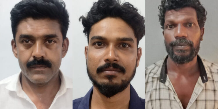 യുവാവിനെ കൊലപ്പെടുത്താൻ ശ്രമിച്ച കേസിൽ മൂന്നുപേർ അറസ്റ്റിൽ