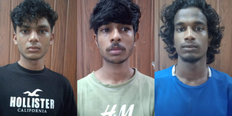 യുവാവിനെ തട്ടിക്കൊണ്ടുപോയ കേസിൽ മൂന്നുപേർ അറസ്റ്റിൽ