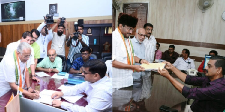 മലപ്പുറം- പൊന്നാനി ലോക്സഭാ മണ്ഡലങ്ങളിലെ യുഡിഎഫ് സ്ഥാനാർത്ഥികൾ ആകുന്ന അബ്ദുൽ സമദ് സമദാനിയും, ഇ റ്റി മുഹമ്മദ് ബഷീറും പത്രിക സമർപ്പിച്ചു