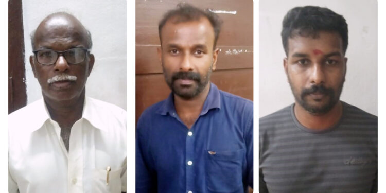 മധ്യവയസ്കനെ കൊലപ്പെടുത്താൻ ശ്രമിച്ച കേസിൽ അച്ഛനും മക്കളും അറസ്റ്റിൽ