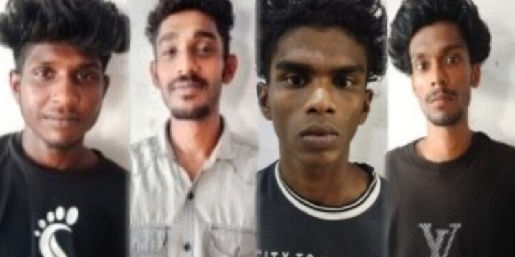 യുവാവിനെ കൊലപ്പെടുത്താൻ ശ്രമിച്ച കേസിൽ നാലുപേർ അറസ്റ്റിൽ
