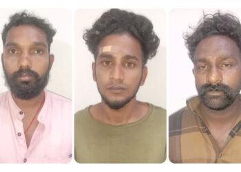 വീട്ടില്‍ അതിക്രമിച്ചു കയറി യുവാവിനെ ആക്രമിച്ച കേസിൽ മൂന്നുപേർ അറസ്റ്റിൽ