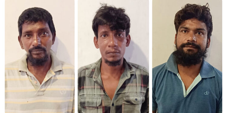 ബാറ്ററി മോഷണം : അന്യ സംസ്ഥാന സ്വദേശികളായ മൂന്നുപേർ പിടിയിൽ