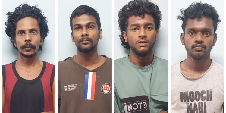 വീട്ടമ്മയെ ആക്രമിച്ച കേസിൽ നാല് പേർ അറസ്റ്റിൽ