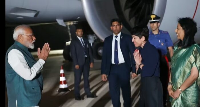 ജി 7 ഉച്ചകോടിയിൽ പങ്കെടുക്കാൻ പ്രധാനമന്ത്രി നരേന്ദ്ര മോദി ഇറ്റലിയിലെ അപുലിയയിലെത്തി