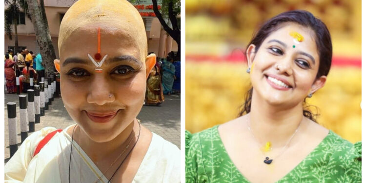 ചലച്ചിത്രനടി രചന നാരായണൻകുട്ടി താരം തിരുപ്പതിയിൽ എത്തി വഴിപാടായി തല മുണ്ഡനം ചെയ്ത്: ചിത്രങ്ങൾ സോഷ്യൽ മീഡിയയിൽ വൈറലാവുകയാണ്