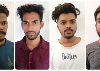 വില്‍പ്പനക്കായി കൊണ്ടുവന്ന കഞ്ചാവുമായി നാല് യുവാക്കളെ പോലീസ് അറസ്റ്റ് ചെയ്തു