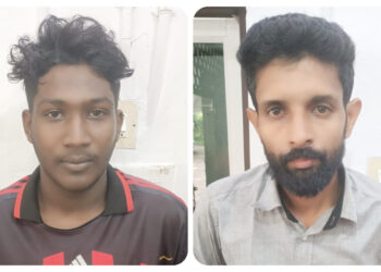ലോറിയുടെ ബാറ്ററികൾ മോഷ്ടിച്ച കേസിൽ രണ്ടു പേരെ പോലീസ് അറസ്റ്റ് ചെയ്തു