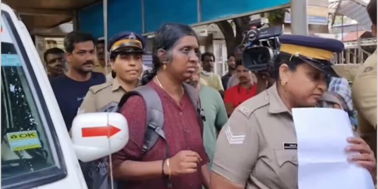 മണപ്പുറം ഫിനാൻസ് തട്ടിപ്പ് കേസിലെ പ്രതി: ധന്യ മോഹൻ പോലീസിൽ കീഴടങ്ങി
