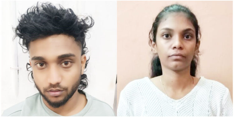 മാരക മയക്കുമരുന്നിനത്തിൽപ്പെട്ട എം.ഡി.എം.എ യുമായി യുവാവും യുവതിയും അറസ്റ്റിൽ