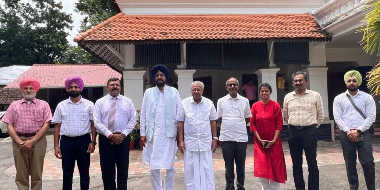 പഞ്ചാബ് പ്രതിനിധിസംഘം മുഖ്യമന്ത്രിയുമായി കൂടിക്കാഴ്ച നടത്തി