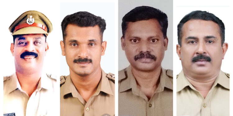 കോട്ടയം ജില്ലയില്‍ 17 പോലീസ് ഉദ്യോഗസ്ഥർക്ക് മുഖ്യമന്ത്രിയുടെ പോലീസ് മെഡല്‍