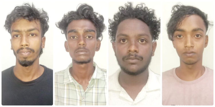 മധ്യവയസ്കനെ കൊലപ്പെടുത്താൻ ശ്രമിച്ച കേസിൽ നാലുപേർ അറസ്റ്റിൽ