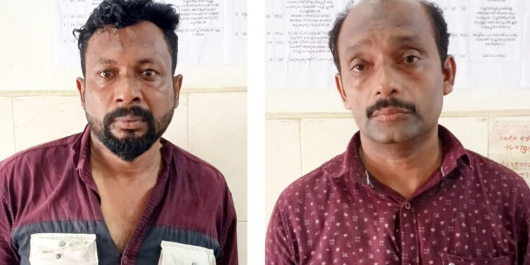 ഗ്യാസ് ഏജൻസിയുടെ പേരിൽ വീട്ടിലെത്തി മോഷണം: രണ്ടുപേർ അറസ്റ്റിൽ