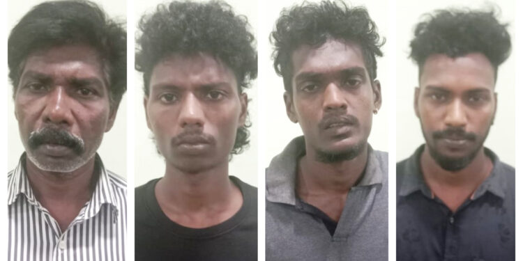 മധ്യവയസ്കനെ ആക്രമിച്ച് കൊലപ്പെടുത്താൻ ശ്രമിച്ച കേസിൽ അച്ഛനും മക്കളുമടക്കം നാലുപേർ അറസ്റ്റിൽ
