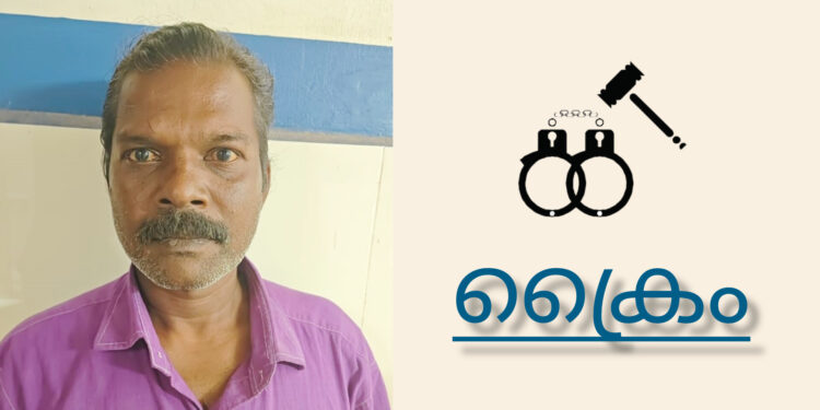 വീട് കയറി ആക്രമണം : മധ്യവയസ്കൻ അറസ്റ്റിൽ