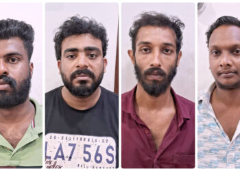 യുവാവിനെയും, ഭാര്യയെയും വീടുകയറി ആക്രമിച്ച കേസിൽ: നാല് പേരെ പോലീസ് അറസ്റ്റ് ചെയ്തു