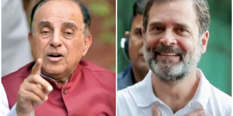 രാഹുൽ ഗാന്ധിയുടെ ഇന്ത്യൻ പൗരത്വം  റദ്ദാക്കണം: ആഭ്യന്തരവകുപ്പിന് നിർദ്ദേശം നൽകണമെന്ന് ആവശ്യപ്പെട്ട് ഡൽഹി ഹൈക്കോടതിയെ സമീപിച്ചു സുബ്രഹ്മണ്യൻ സ്വാമി