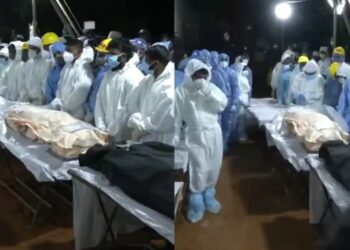 ആറടി മണ്ണിലേക്ക്: ഉരുള്‍പൊട്ടല്‍ ദുരന്തത്തില്‍ മരിച്ച തിരിച്ചറിയാത്ത എട്ട് മൃതദേഹങ്ങള്‍ പുത്തുമലയില്‍ സംസ്‌കരിച്ചു