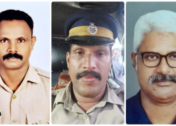 ഭാര്യയെ കോരിയെടുത്ത് നിസ്സഹായനായി ഭർത്താവ് നടുറോഡിൽ: രക്ഷയ്ക്കായി പോലീസെത്തി