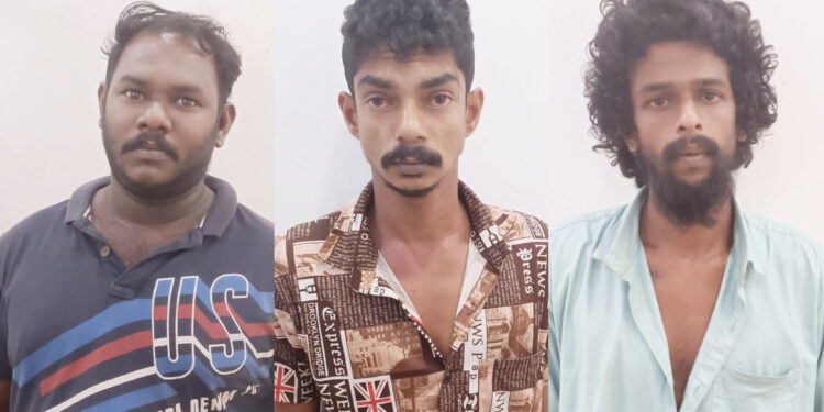 യുവതിയെ ആക്രമിച്ചു കൊലപ്പെടുത്താൻ ശ്രമിച്ച കേസിൽ മൂന്നുപേർ അറസ്റ്റിൽ