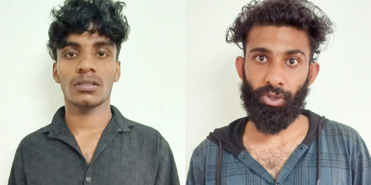 വിൽപ്പനയ്ക്കായി കൊണ്ടുവന്ന കഞ്ചാവുമായി രണ്ടുപേരെ പോലീസ് അറസ്റ്റ് ചെയ്തു