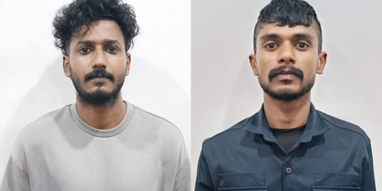 യുവാവിന് നേരെ പെപ്പെർസ്പ്രേ ആക്രമണം: രണ്ടുപേർ അറസ്റ്റിൽ
