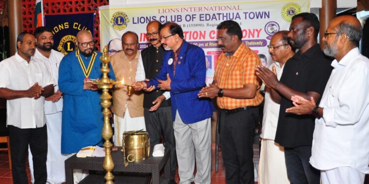 ലയൺസ് ക്ലബ് ഓഫ് എടത്വ ടൗൺ ഭാരവാഹികൾ സ്ഥാനാരോഹണം ചെയ്തു