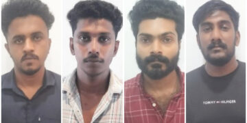 കോളേജ് വിദ്യാർഥികളായ യുവാക്കളെ വീട് കയറി ആക്രമിച്ച കേസിൽ: നാല് പേരെ പോലീസ് അറസ്റ്റ് ചെയ്തു