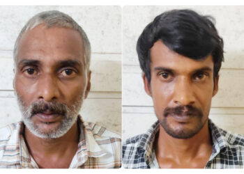 വാഹനത്തിന്റെ ബാറ്ററി മോഷ്ടിച്ച കേസിൽ രണ്ടു പേരെ പോലീസ് അറസ്റ്റ് ചെയ്തു