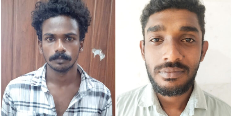 നിരന്തര കുറ്റവാളികളായ രണ്ട് യുവാക്കളെ കാപ്പാ നിയമപ്രകാരം ജില്ലയിൽ നിന്നും നാടുകടത്തി