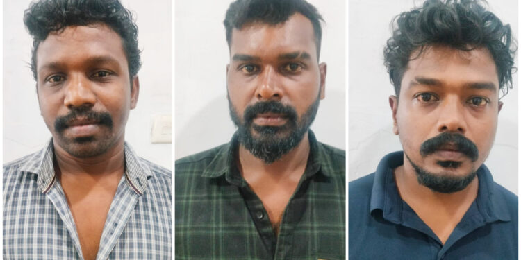 ബാറില്‍ വച്ച് യുവാവിനെ ആക്രമിച്ച് കൊലപ്പെടുത്താൻ ശ്രമിച്ച കേസിൽ: മൂന്നു പേരെ പോലീസ് അറസ്റ്റ് ചെയ്തു