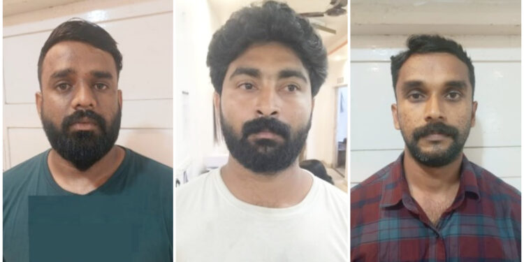 ഓൺലൈൻ തട്ടിപ്പ്‌ വഴി 99 ലക്ഷം രൂപ തട്ടിയ കേസിൽ മൂന്നുപേർ അറസ്റ്റിൽ