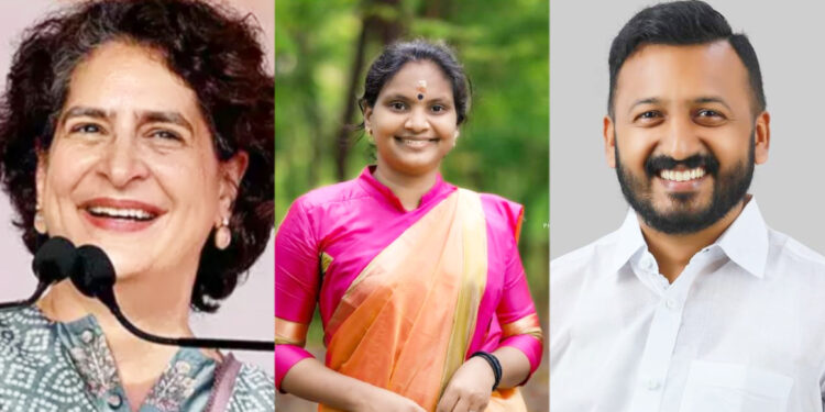 ഉപതിരഞ്ഞെടുപ്പ് സ്ഥാനാർത്ഥികളെ പ്രഖ്യാപിച്ച് കോൺഗ്രസ്: വയനാട് പ്രിയങ്ക ഗാന്ധി”പാലക്കാട് രാഹുൽ മാങ്കൂട്ടത്തിലും, ചേലക്കരയിൽ രമ്യ ഹരിദാസും