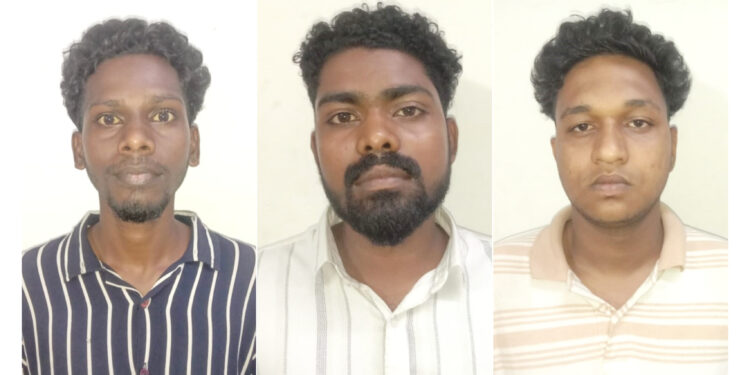 അന്യസംസ്ഥാന സ്വദേശികളെ ആക്രമിച്ച കേസിൽ മൂന്നുപേർ അറസ്റ്റിൽ