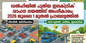 ഡൽഹിയിൽ പുതിയ ഇലക്ട്രിക് വാഹന നയത്തിന് അംഗീകാരം; ജൂലൈ 1 മുതൽ പ്രാബല്യത്തിൽ
