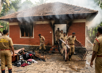 തേപ്പുപെട്ടി ഓഫാക്കാൻ മറന്നു; അതിരമ്പുഴയിൽ വീടിന് തീപിടിച്ചു, മുറികൾ പൂർണ്ണമായി കത്തിനശിച്ചു